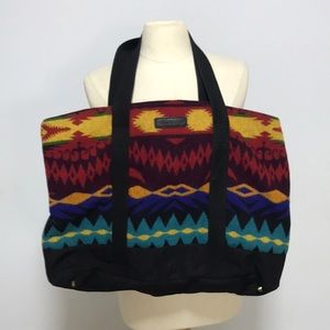 Pendleton wool saddle blanket tote duffel bag